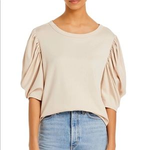 Never worn - Rebecca Taylor Cotton Puff Sleeve Blouse Top